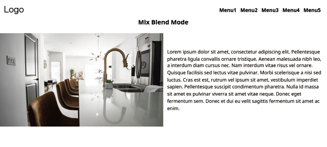 Header & Mix Blend Mode